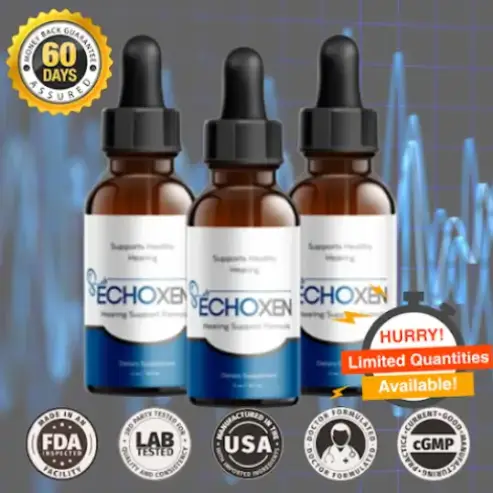 EchoXen hearing support product bottle order section image